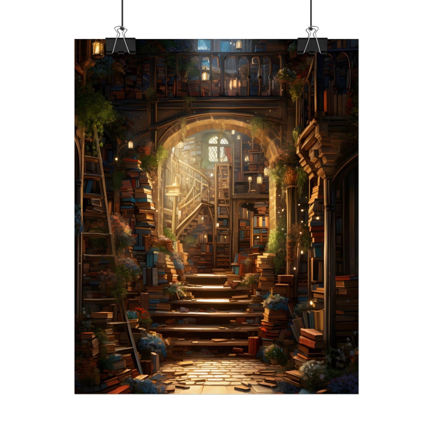 Magical Bookshop: Cozy Artwork of a Charming Bookshop - Poster