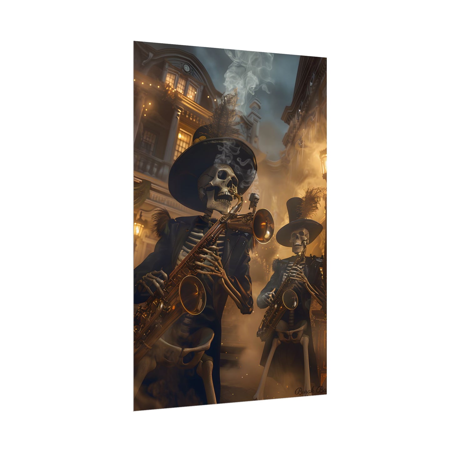 Victorian Skeleton Jazz Band: Lowbrow Artwork in Swing - Poster