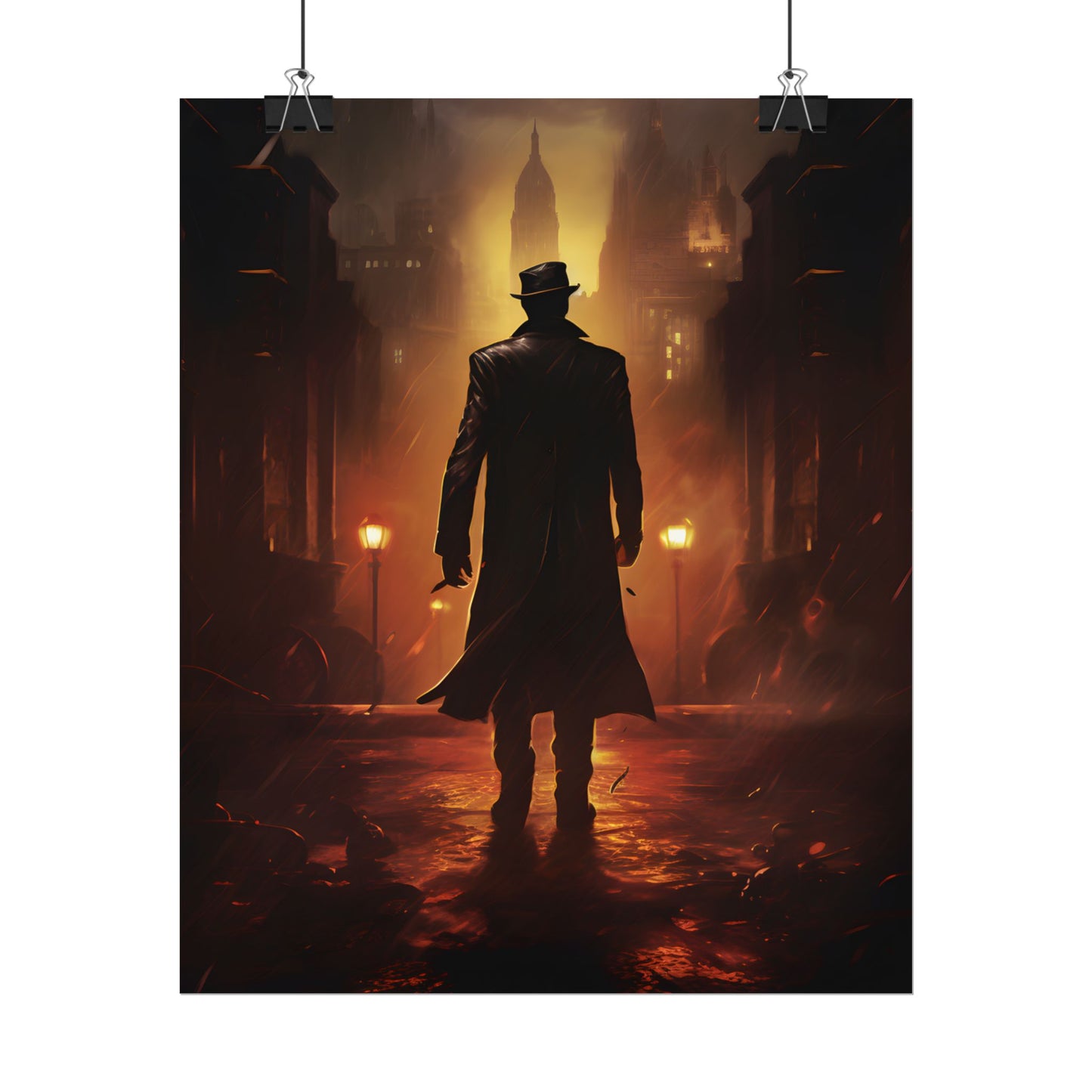Urban Fantasy Detective: Mystery Graphic Novel Artwork - Poster