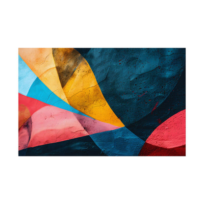Vibrant Abstract Textured Design: Colorful Artwork - Poster