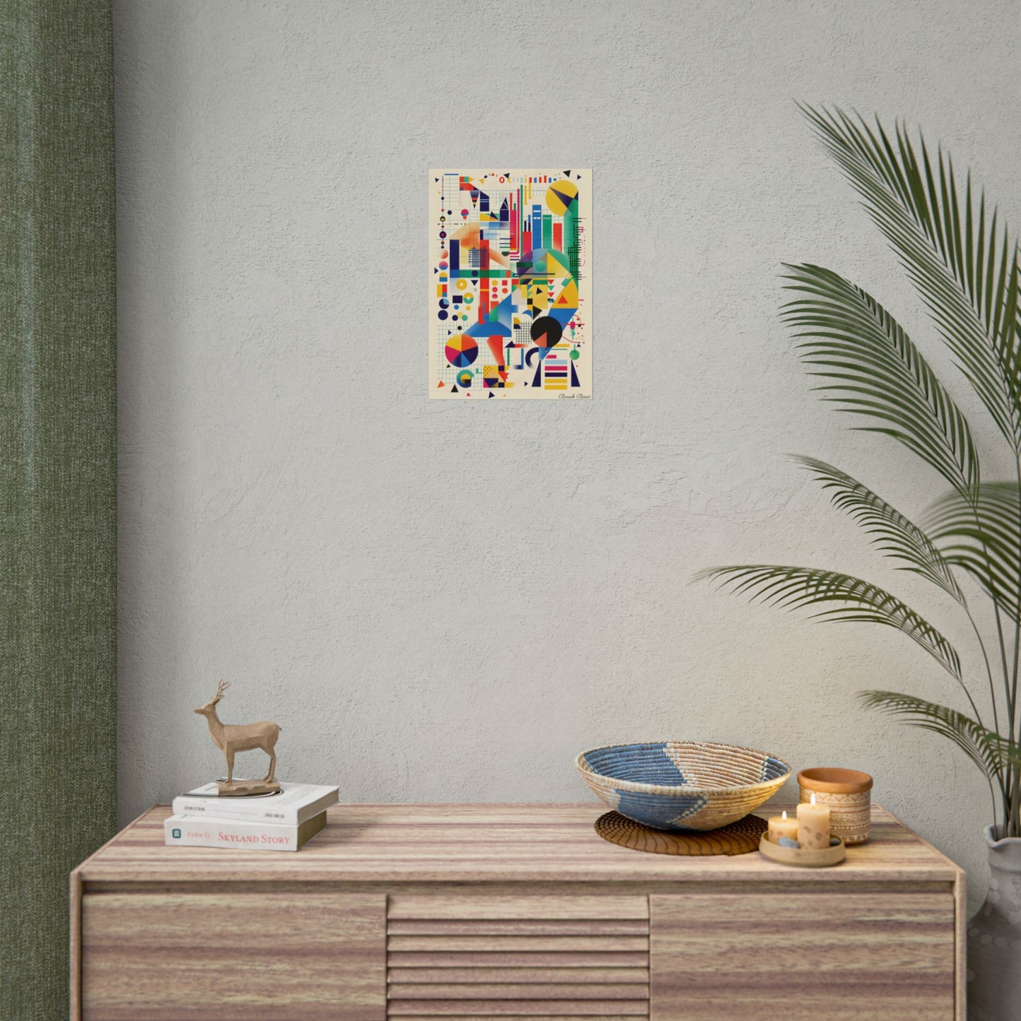 Colorful Educational Artwork: Statistical Illustration - Poster