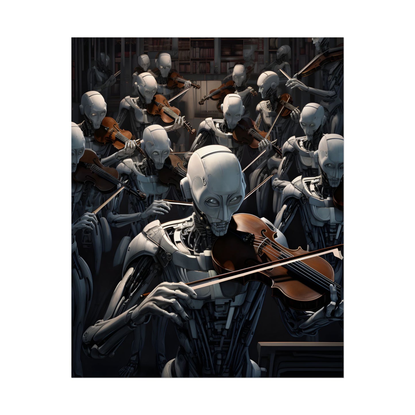 Sentient Robot Symphony: A Robot Orchestra - Poster