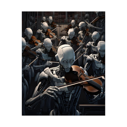 Sentient Robot Symphony: A Robot Orchestra - Poster
