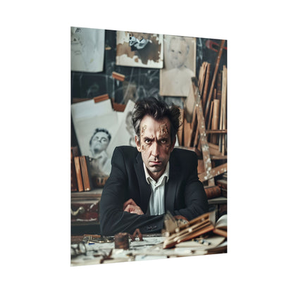 Intimate Self-Reflection: A Man's Portrait - Poster