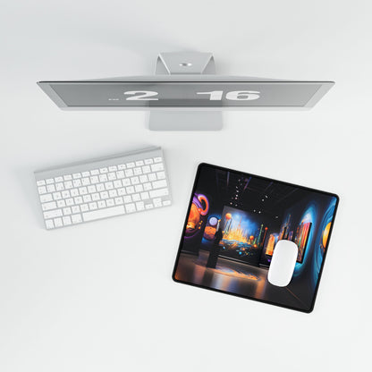 Celestial Art Gallery: Wide-Angle Shot of Space Artwork - Desk Mat