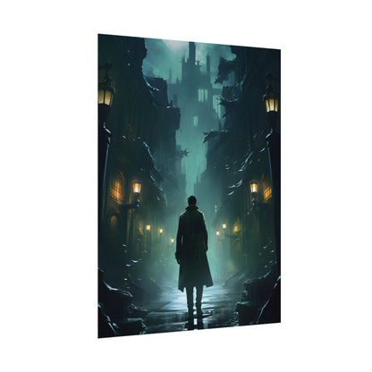 Urban Noir Detective: Mystery Solving Artwork - Poster