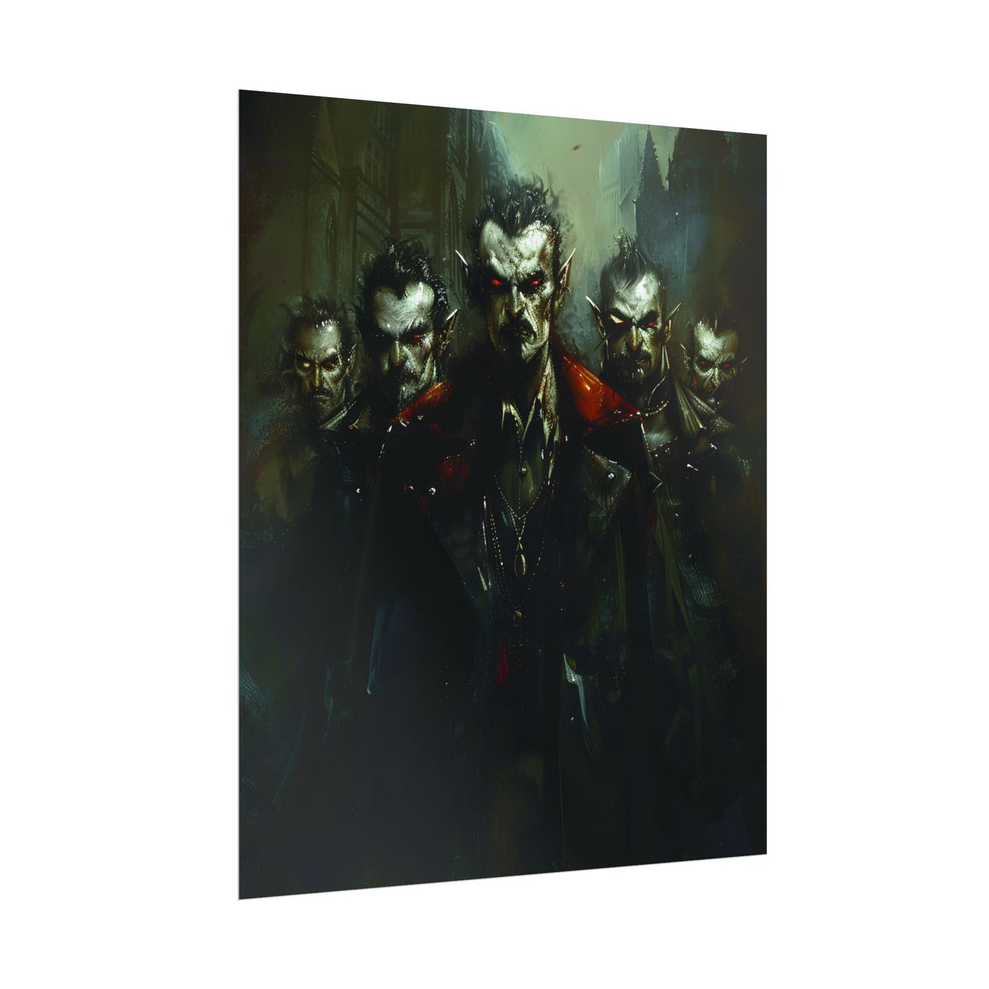 Gothic Vampires: Dark Fantasy Artwork - Poster