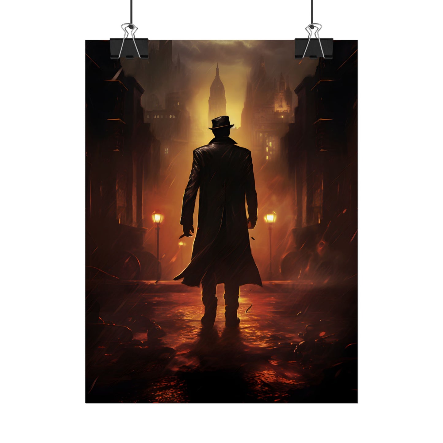 Urban Fantasy Detective: Mystery Graphic Novel Artwork - Poster