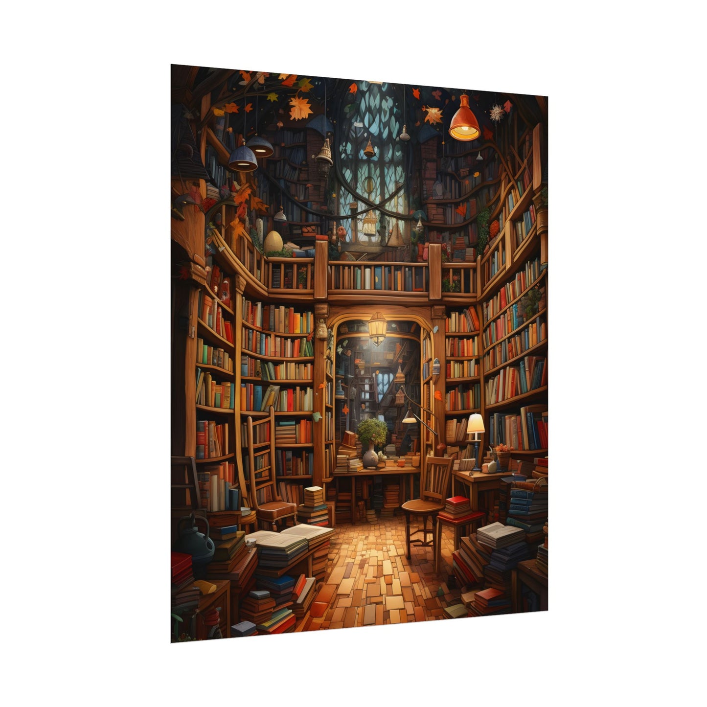 Charming Magical Bookshop: Cozy Book Lover's Paradise - Poster
