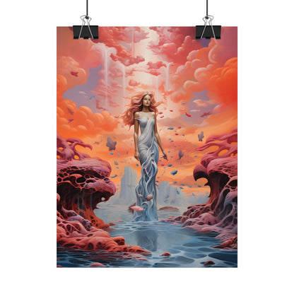 Immersive Dreamscape: A Surreal Journey through Psychedelic Art - Poster