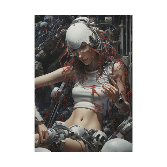 Robotic Art Heist: Charismatic Thieves in Underground Garage - Poster