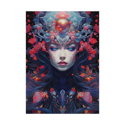 Otherworldly Celestial Dreams: Starry Night Artwork - Poster