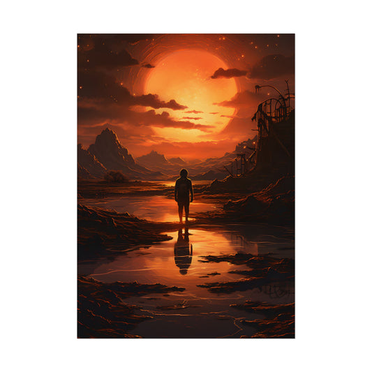 Bright Indoor Light: Paper-Like Artwork in Focus - Poster