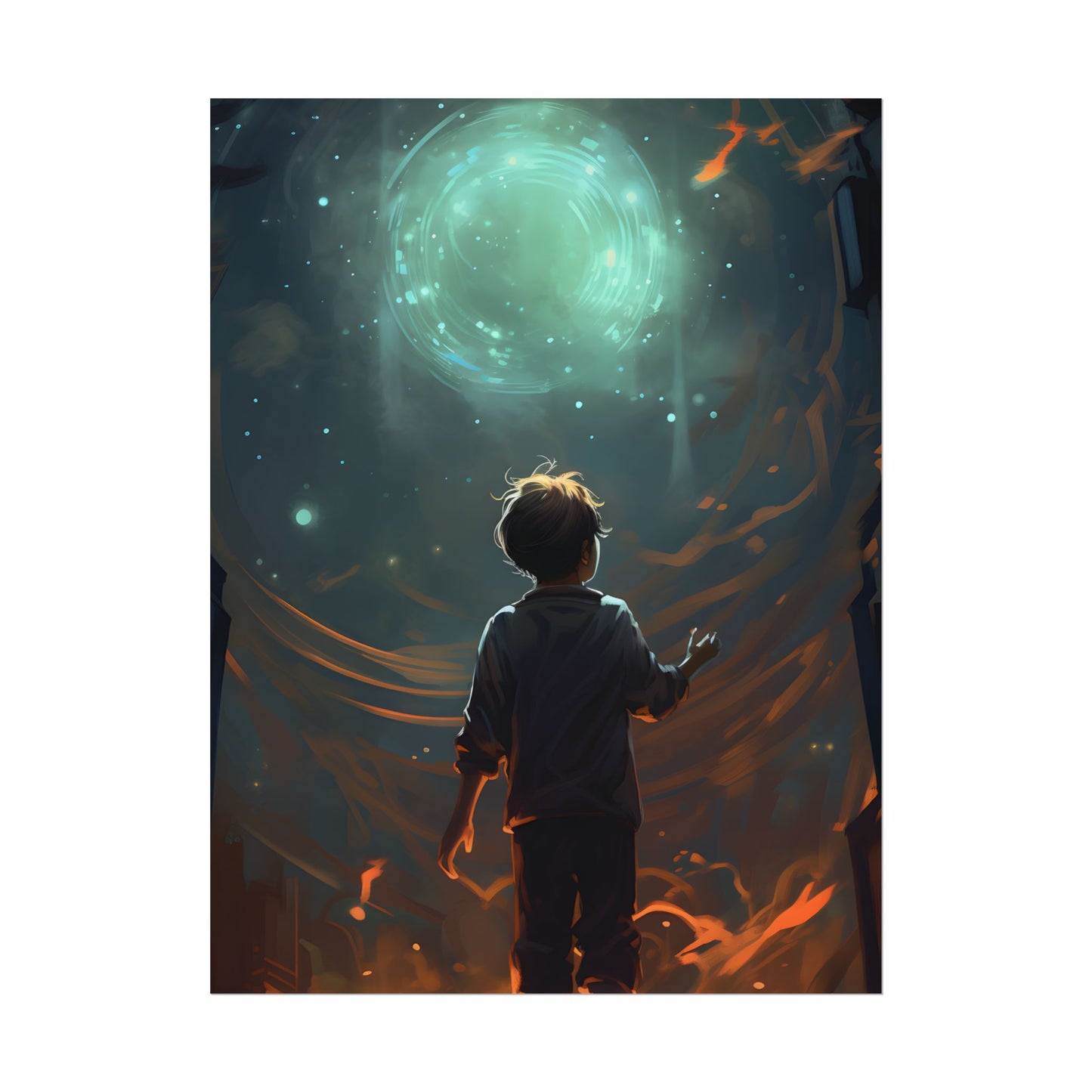 Mobile Life: A Moment in Time - Digital Art - Poster