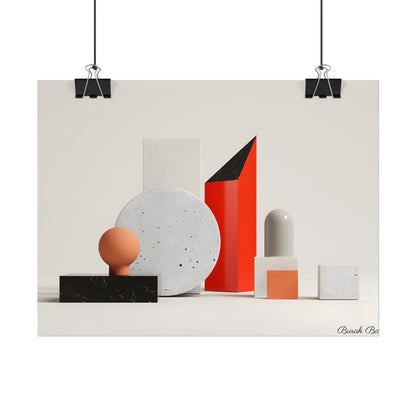 Minimalist Geometric Design: Modern Accessory Artwork - Poster
