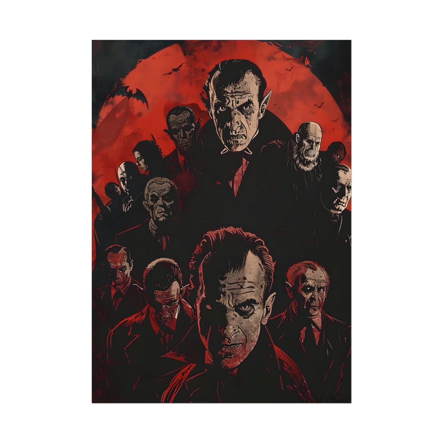 Mischievous Vampires: A Charismatic Leader's Nightly Revelry - Poster