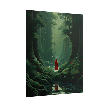 Casual Outdoors: Person in Nature Artwork - Poster