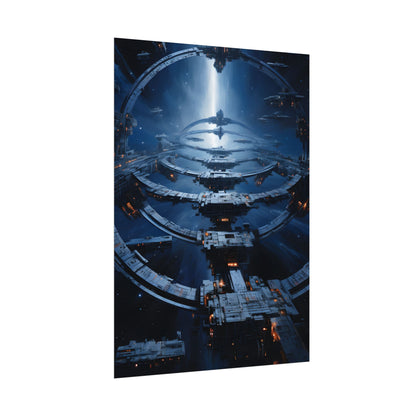 Aetherial Space Station: Massive Orbital Habitat - Poster