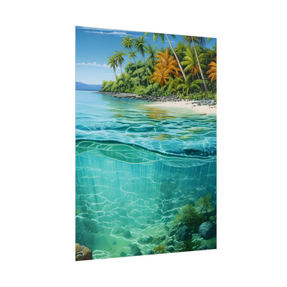 Tropical Island Paradise: Serene Natural Beauty - Poster