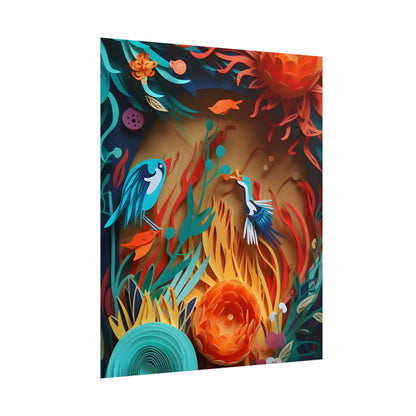 Eye-Catching Paper Quilling Indian Landscape Artwork - Poster