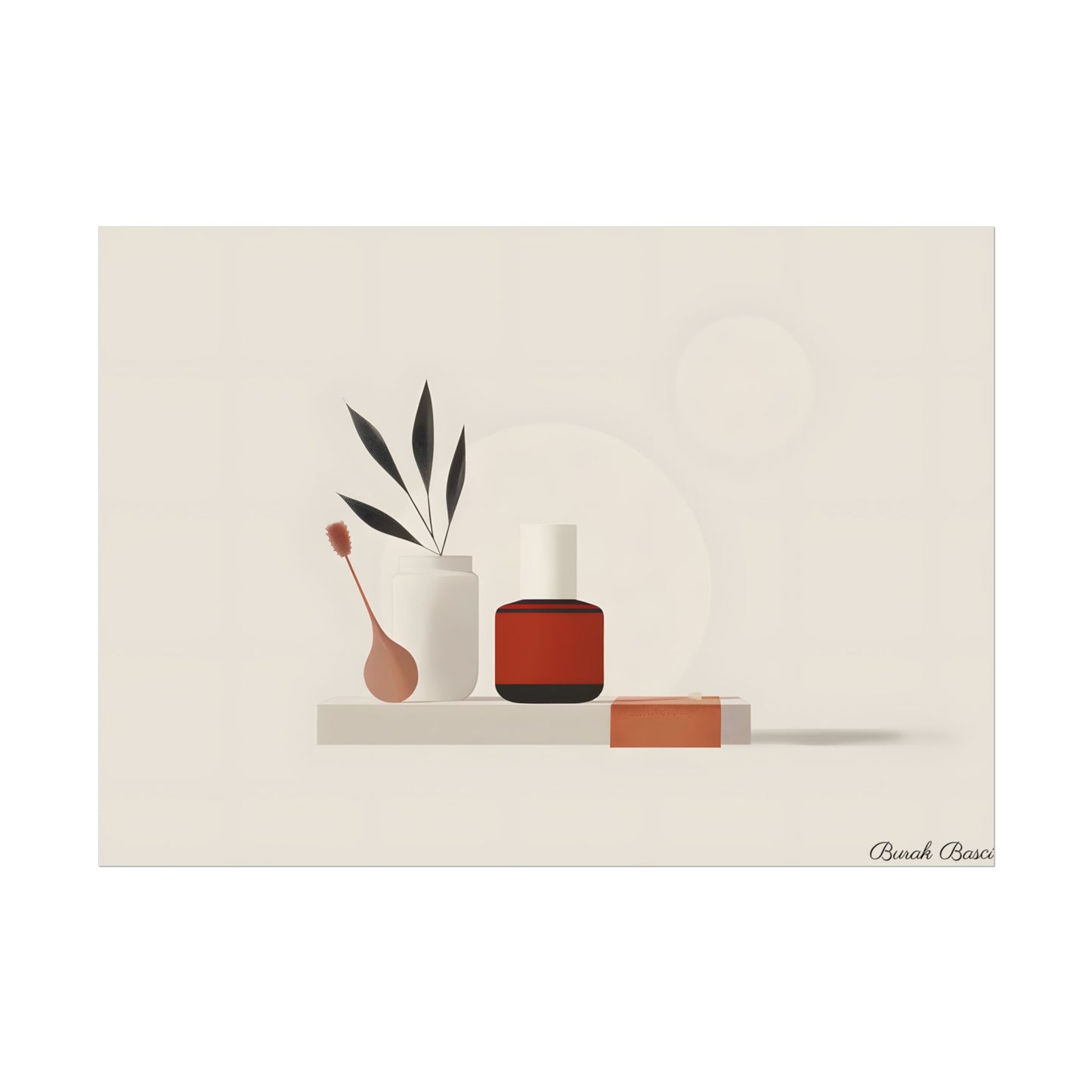 Minimalist Electronic Device: Bold Modern Art Illustration - Poster