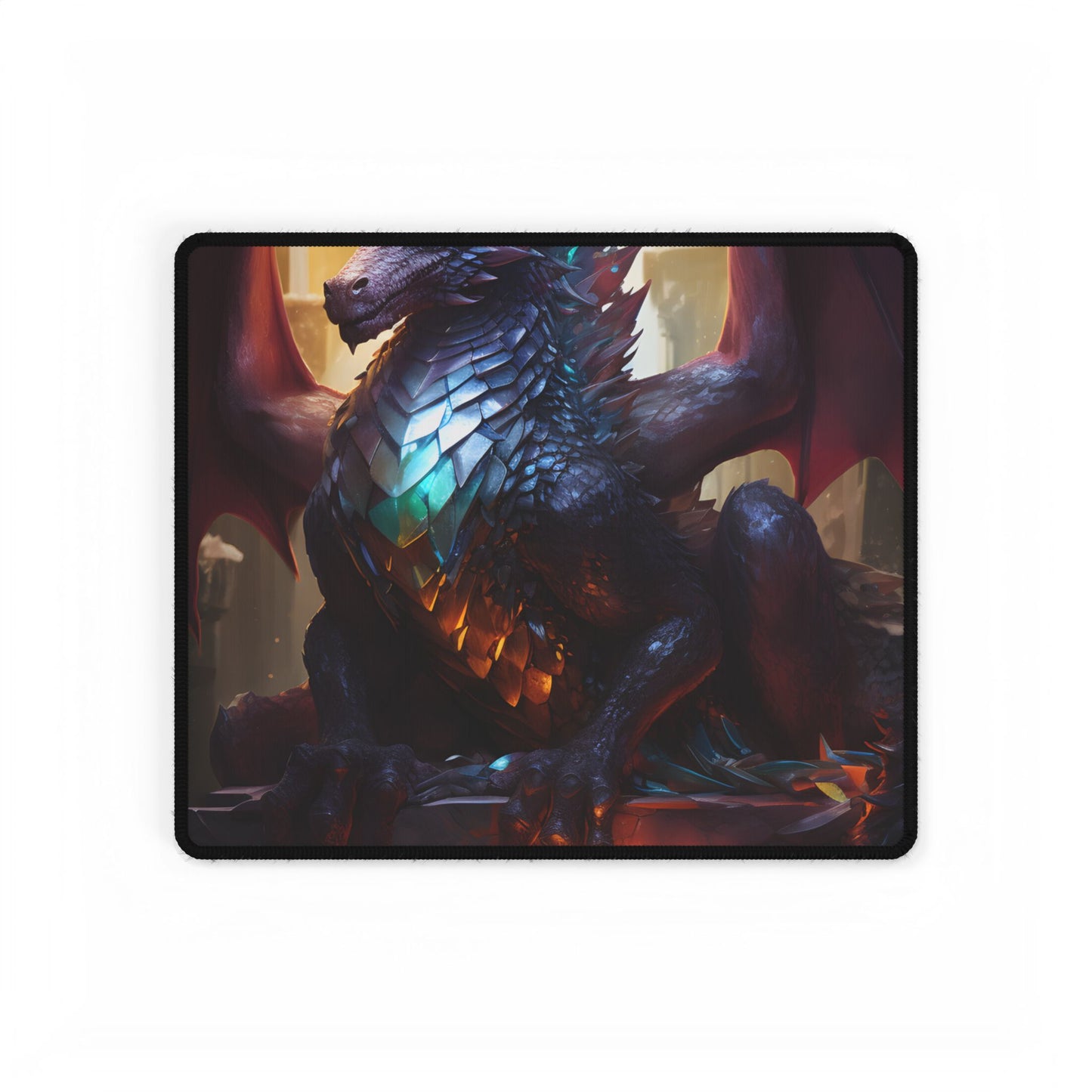 Ancient Dragon's Majestic Lair: Fantasy Guardians of Old - Desk Mat