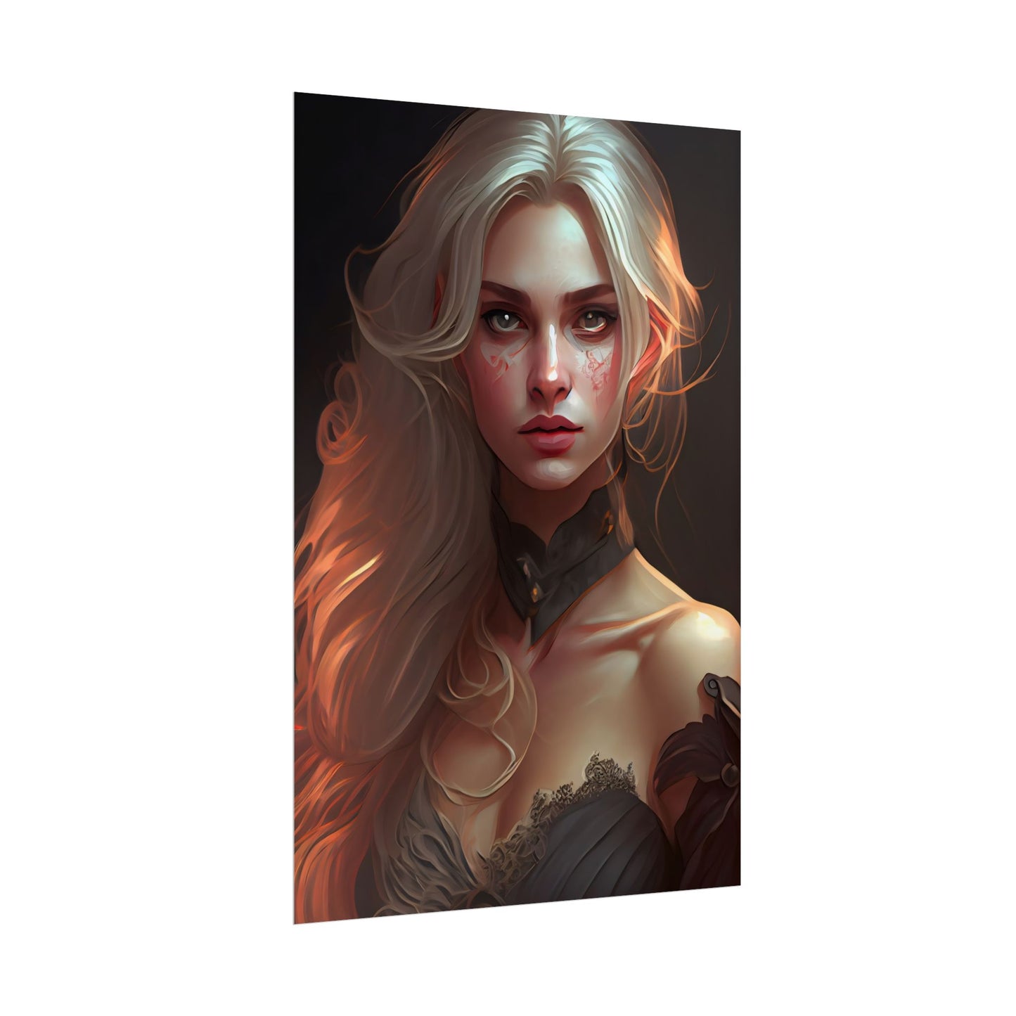 Blonde Beauty: Artistic Portrait of a Woman - Poster