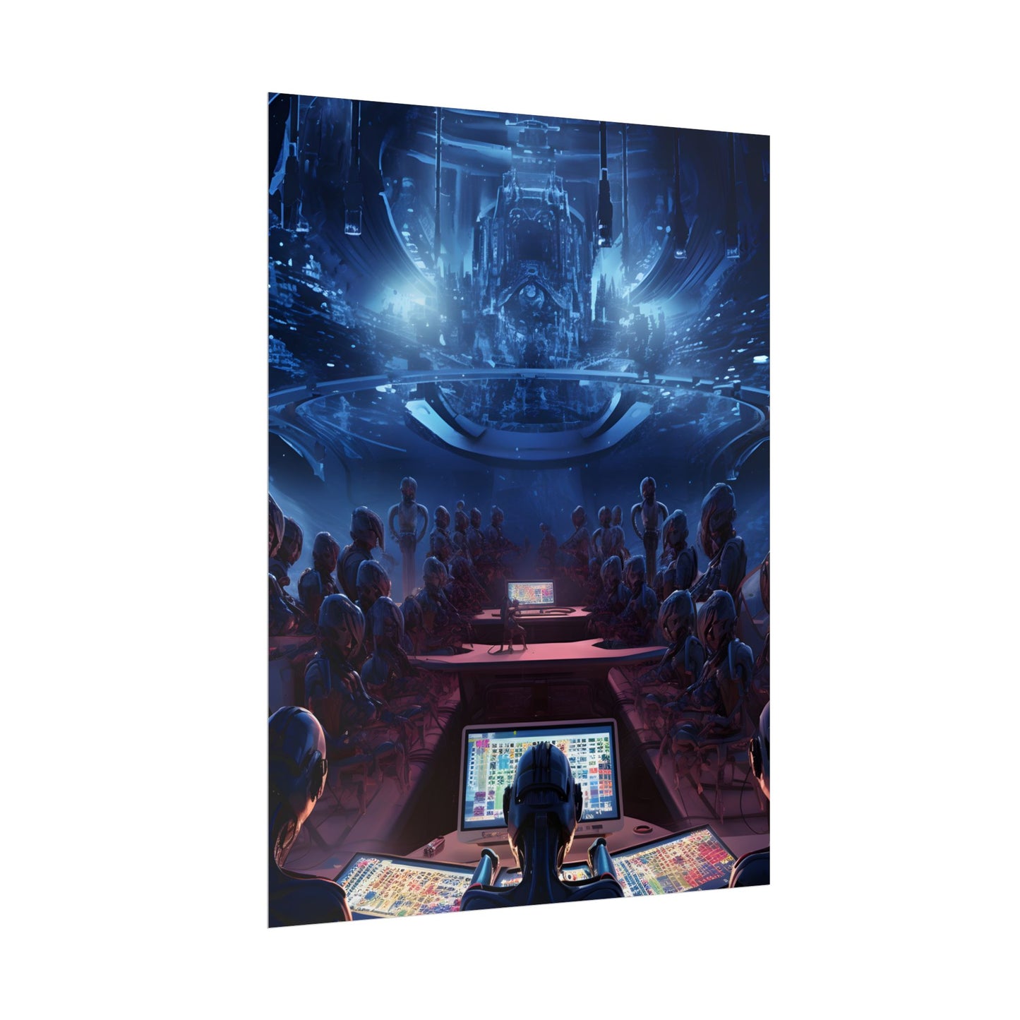 Futuristic Robot Orchestra: Musical Performance Art - Poster