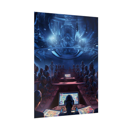 Futuristic Robot Orchestra: Musical Performance Art - Poster