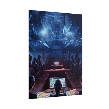 Futuristic Robot Orchestra: Musical Performance Art - Poster