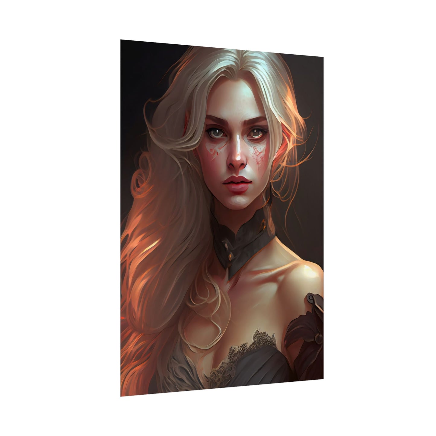 Blonde Beauty: Artistic Portrait of a Woman - Poster