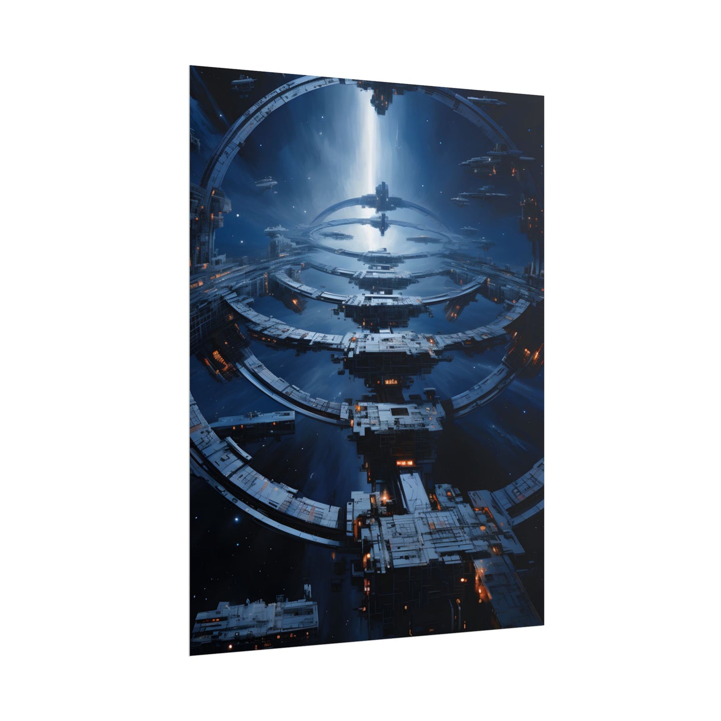 Aetherial Space Station: Massive Orbital Habitat - Poster