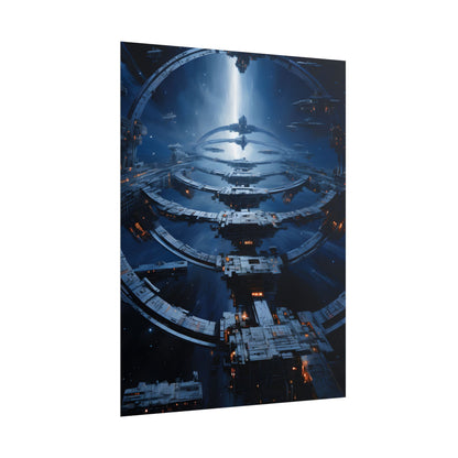 Aetherial Space Station: Massive Orbital Habitat - Poster