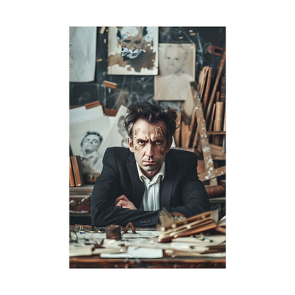 Intimate Self-Reflection: A Man's Portrait - Poster
