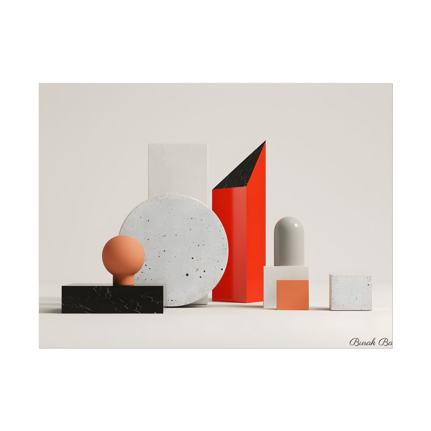 Minimalist Geometric Design: Modern Accessory Artwork - Poster