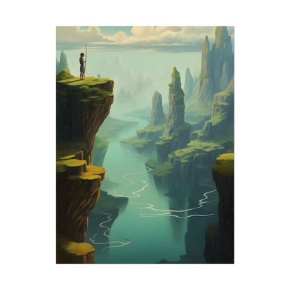 Outdoor Landscape: Desert Rock Formation Digital Art - Poster