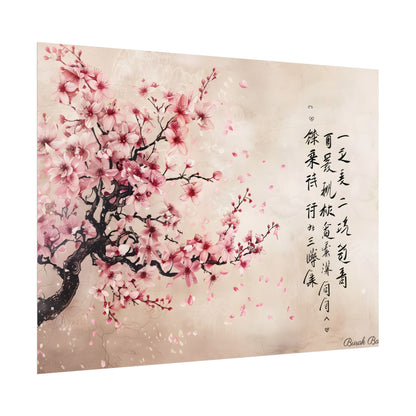 Elegant Cherry Blossom: Japanese Art Photography - Poster