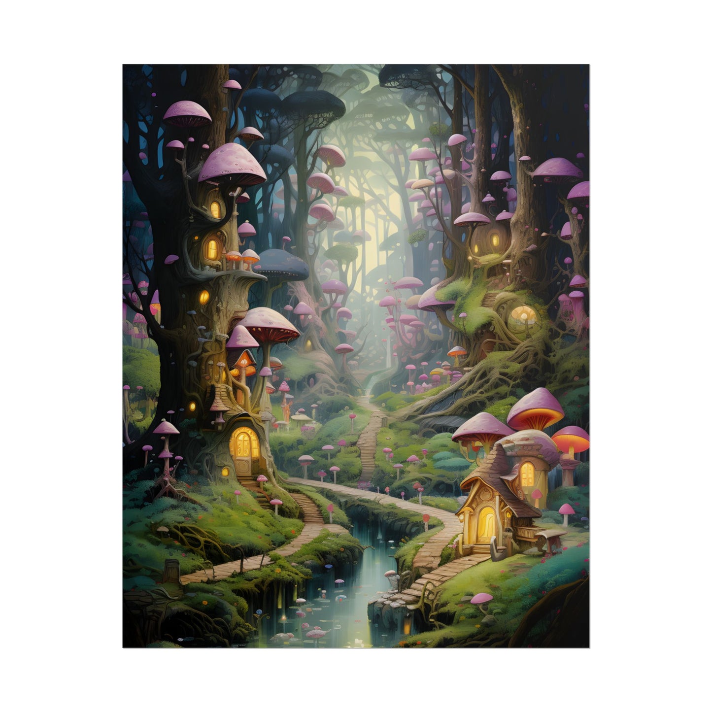 Enchanted Forest Adventure: Vibrant Artwork of Six Brothers - Poster