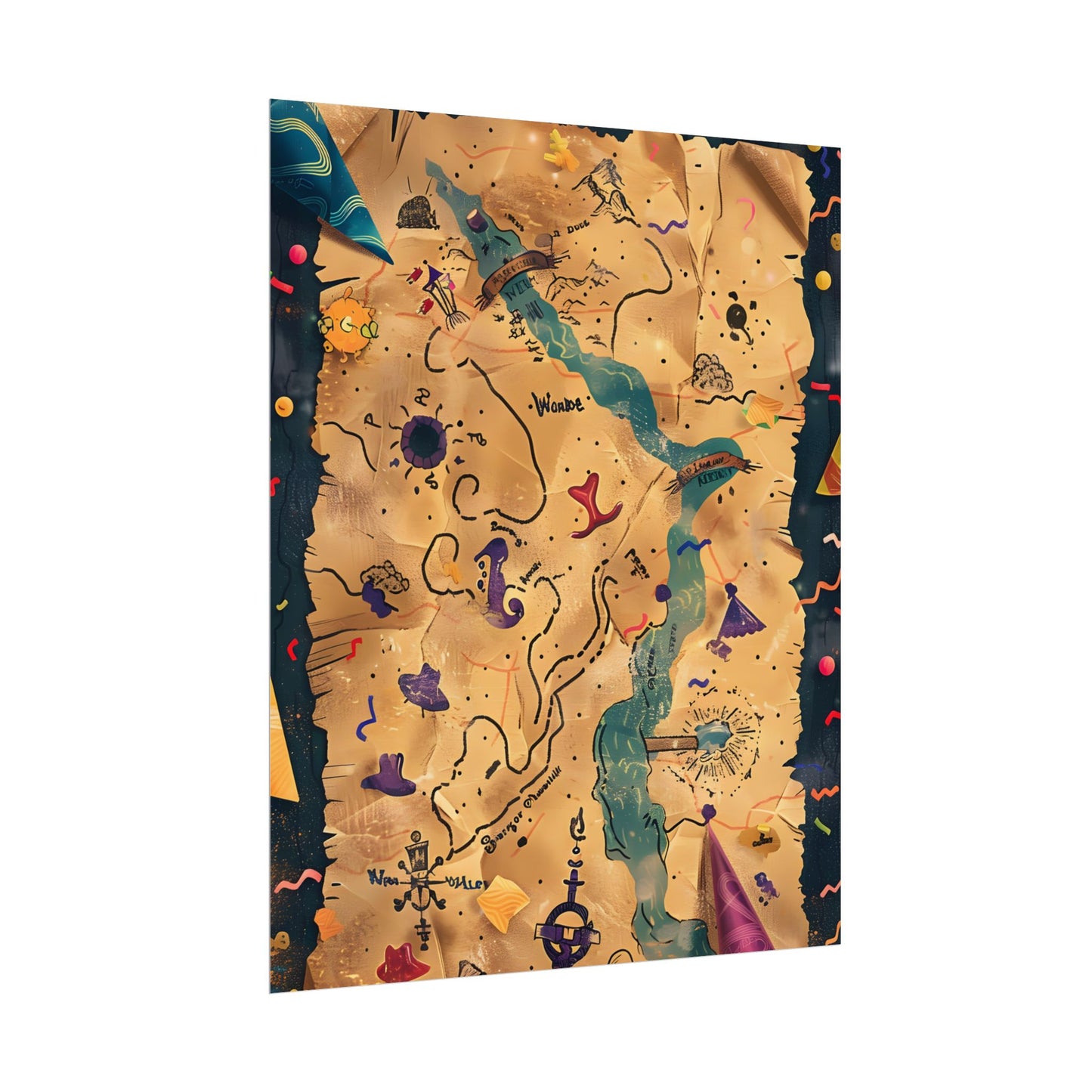 Whimsical Cartoon Portrait: Gentle Illustration of a Hero's Nose - Poster
