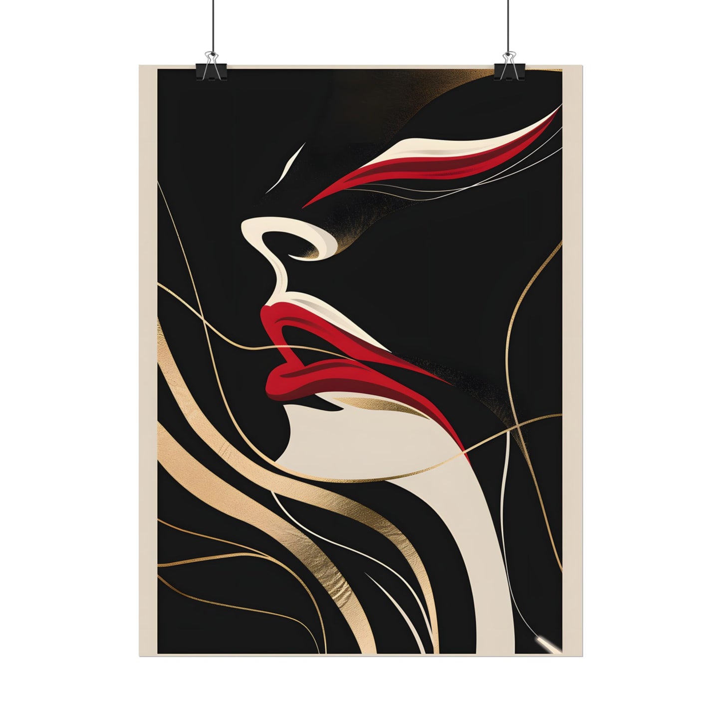 Elegant Art Nouveau Peacock: Timeless Vintage Beauty - Poster
