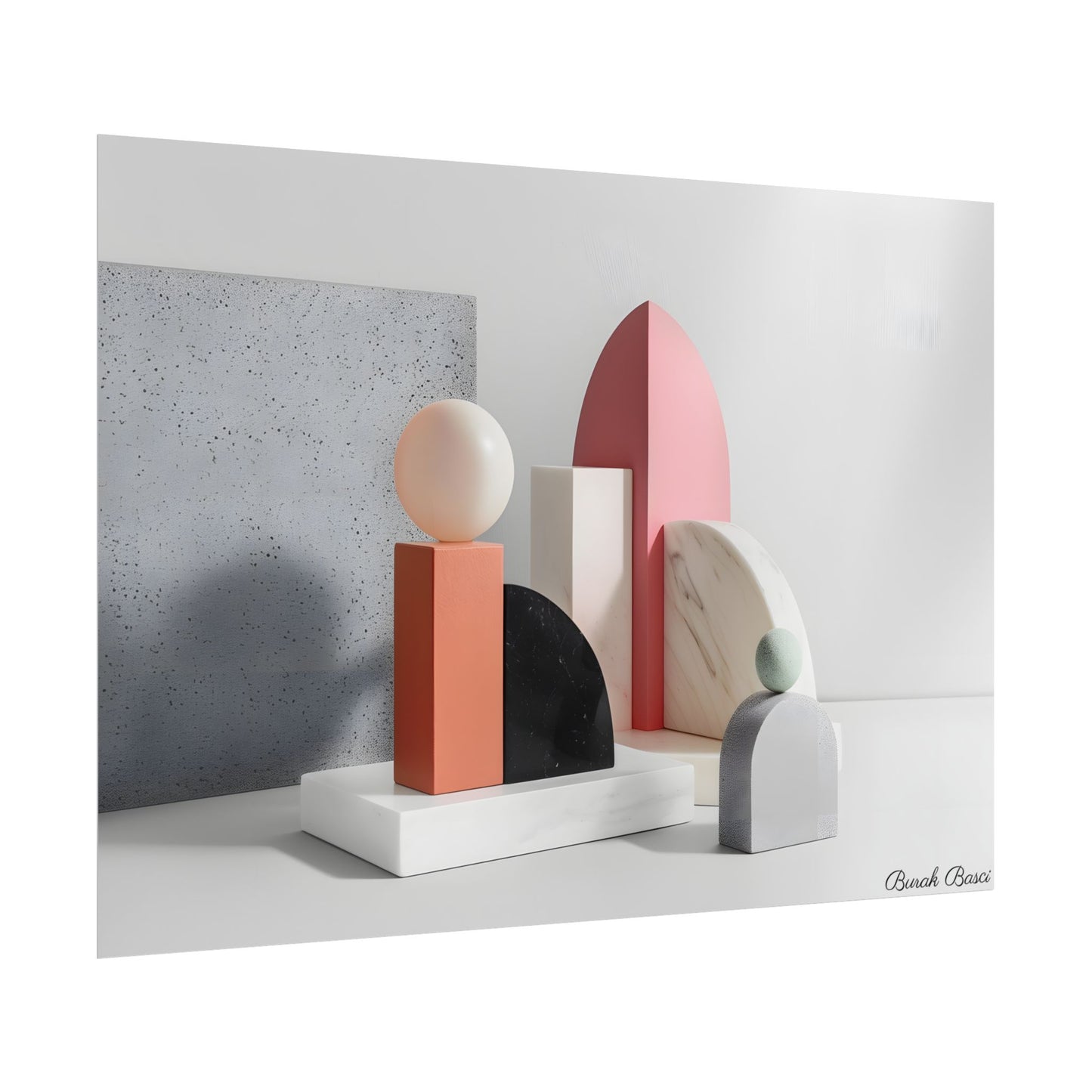Minimalist Black & White Geometry Product Design: Artwork - Poster