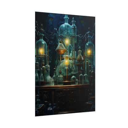 Laboratory Scene: Scientist in Chemical Research - Poster