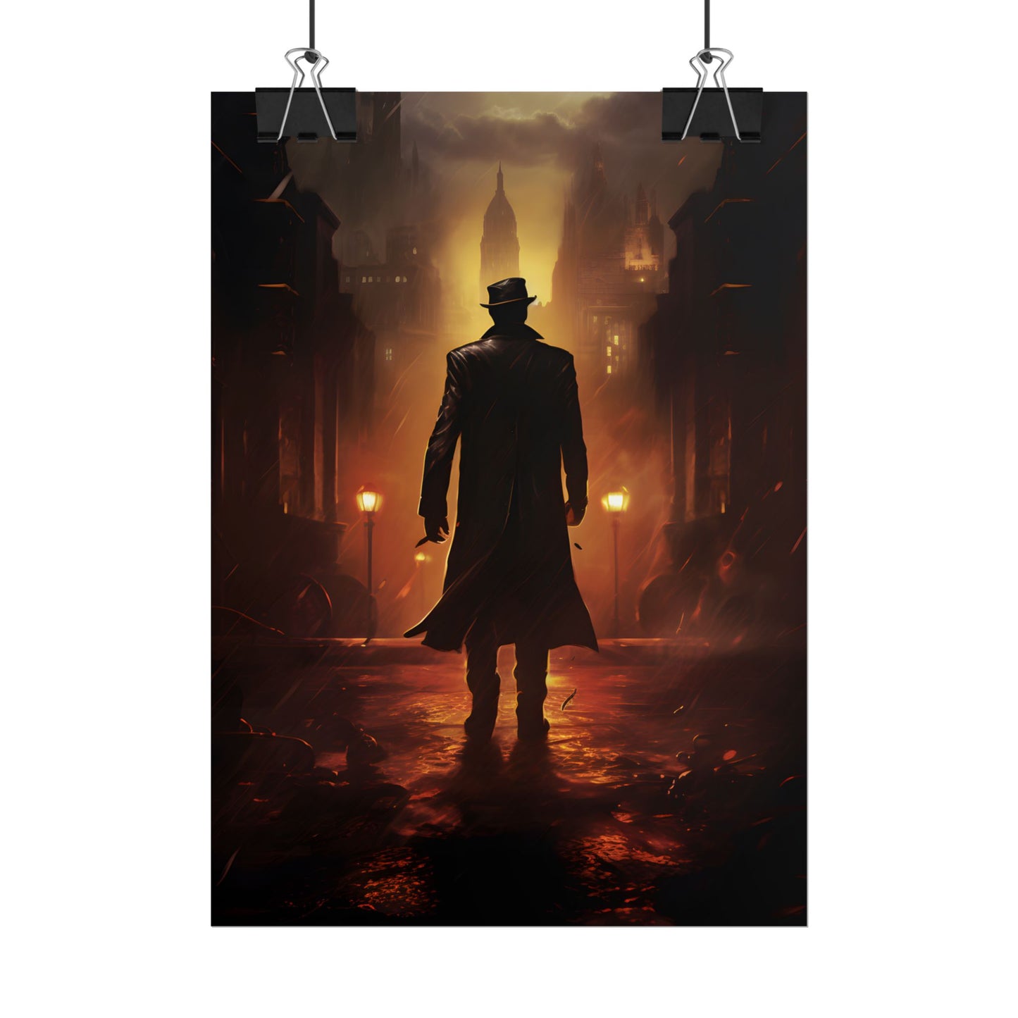 Urban Fantasy Detective: Mystery Graphic Novel Artwork - Poster