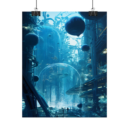 Underwater City of the Future: Sustainable Living in Harmony with Nature - Poster