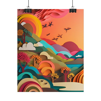 European Quilled Artwork: A Masterpiece of Paper Intricacy - Poster