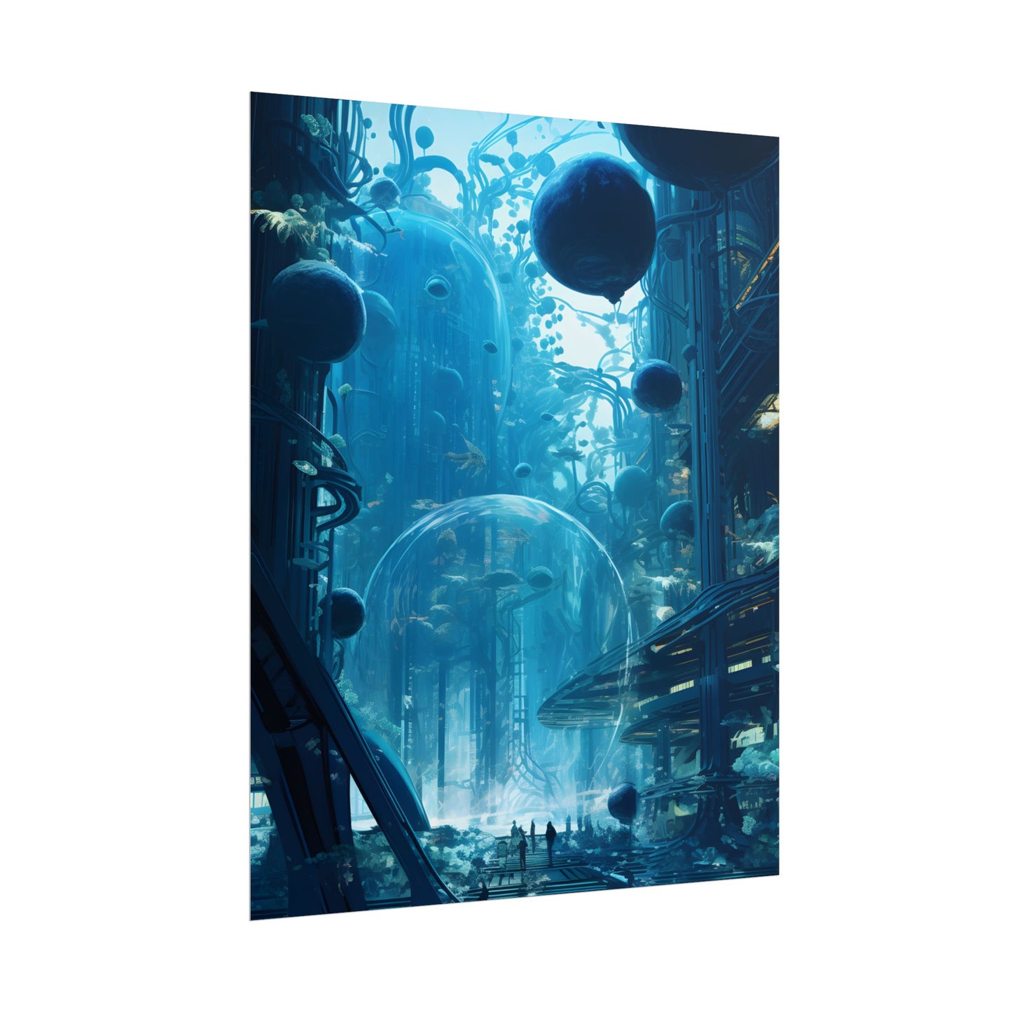 Underwater City of the Future: Sustainable Living in Harmony with Nature - Poster