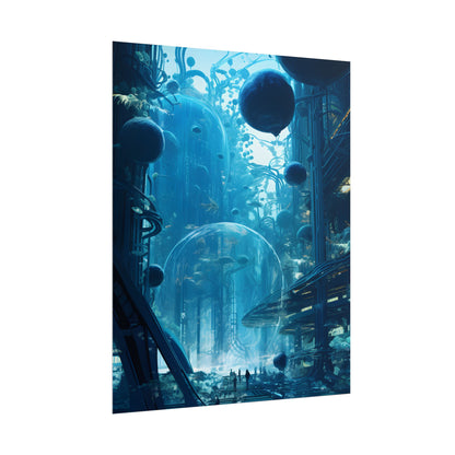 Underwater City of the Future: Sustainable Living in Harmony with Nature - Poster