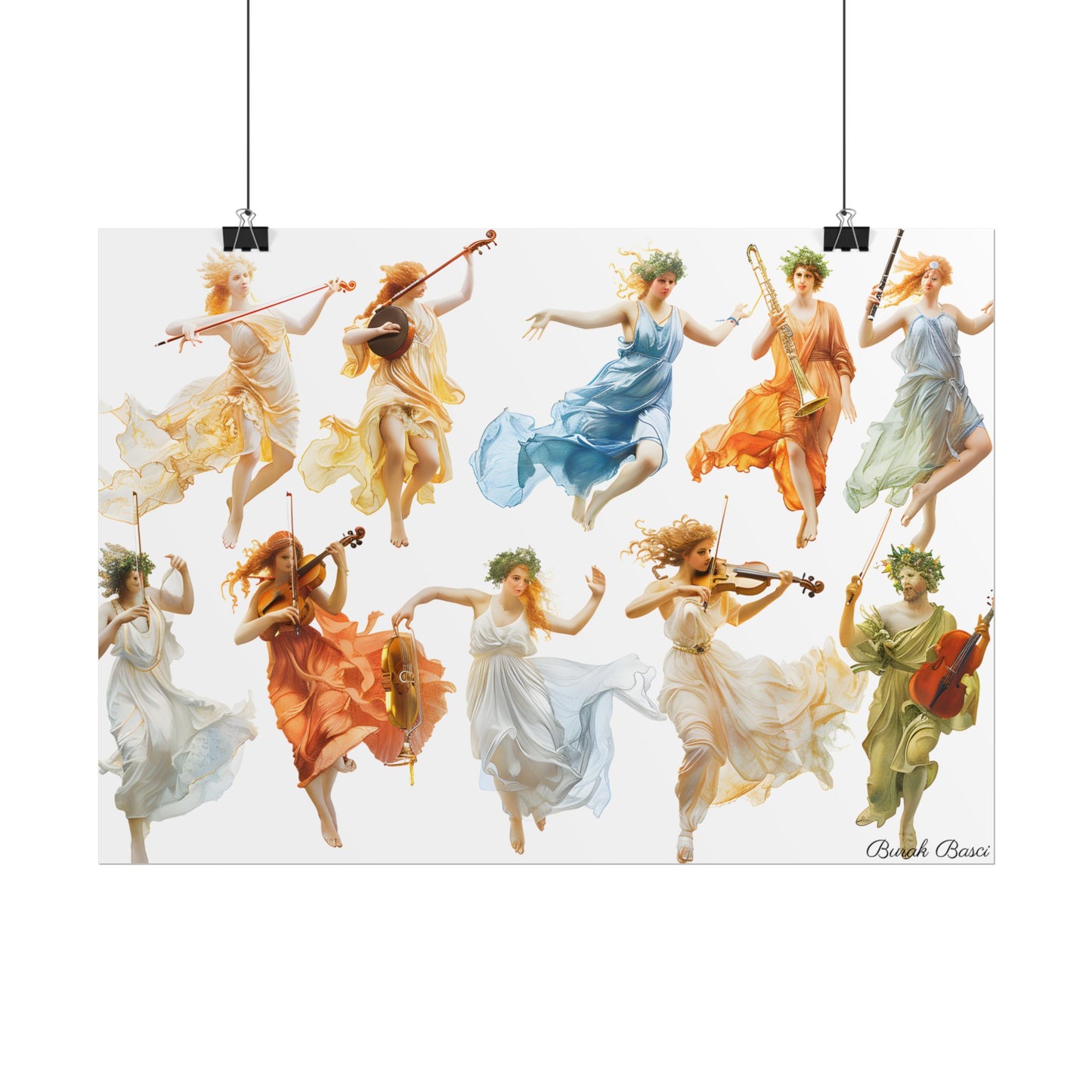 Ethereal Goddesses of Greece: Athena to Nemesis Artwork - Poster
