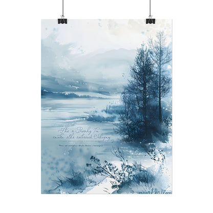 Peaceful Serenity: Winding River and Forest Reflections - Poster