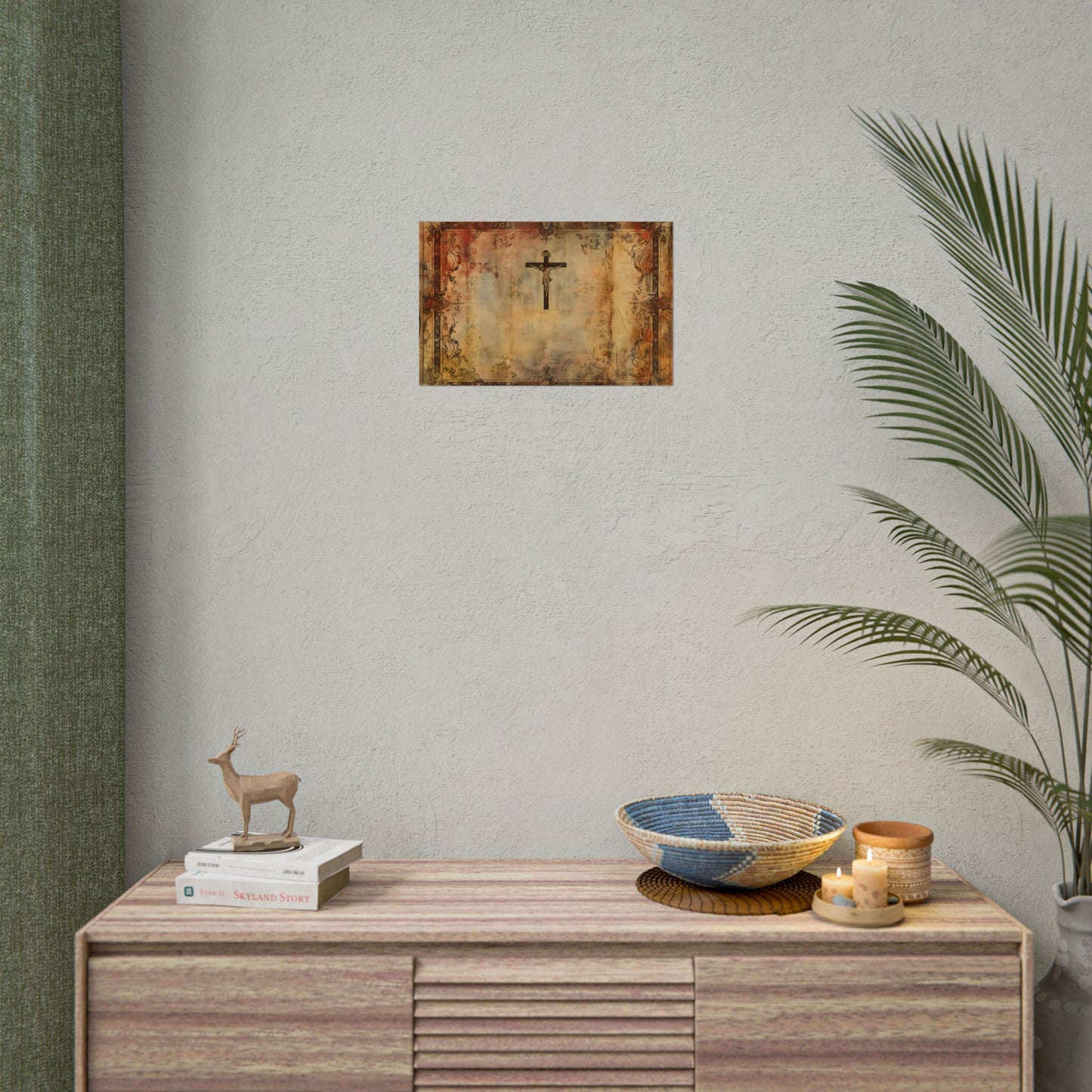 Vintage Biblical Art Print: A Historical Scene - Poster